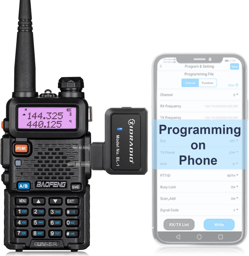 6 Pack Ham Radio with Programming Cable, Antennas, Mics, and Batteries A499202
