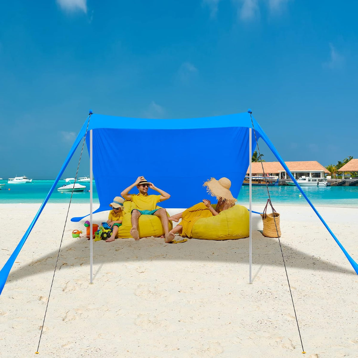 Pop Up Beach Tent Sun Shelter with Storage Bag L279