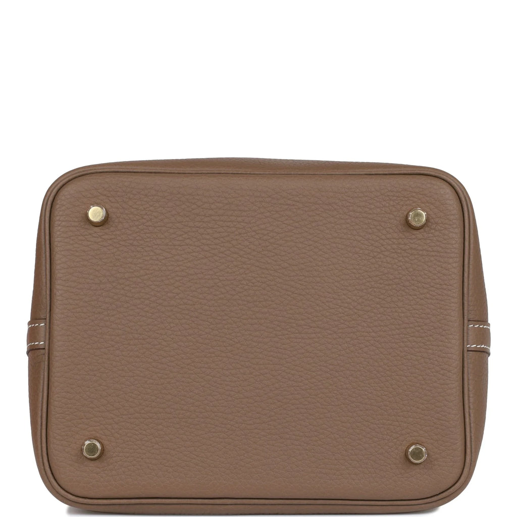 Etoupe Clemence Leather Handbag U9953