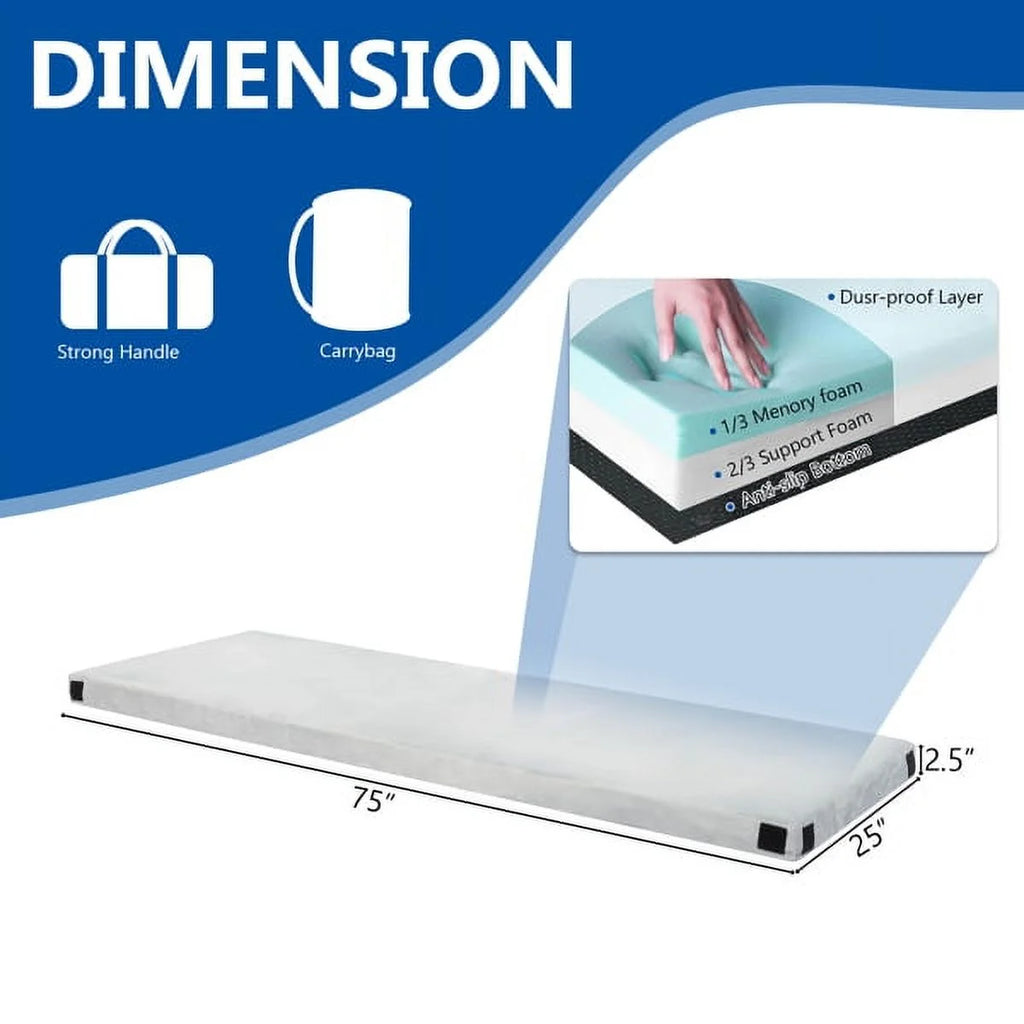 Capri Memory Foam Camping Mattress with Waterproof Cover & Travel Bag F956117