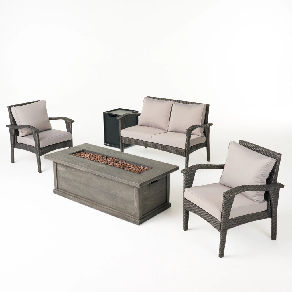 Matte Black Metal Outdoor Side Table M558810