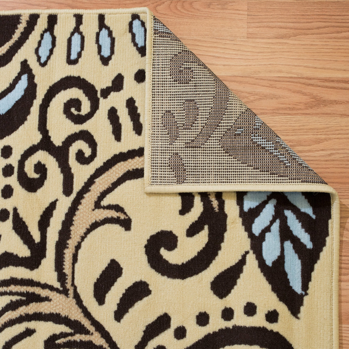 Blue Paisley Area Rug 7'10" X 10'6" H138