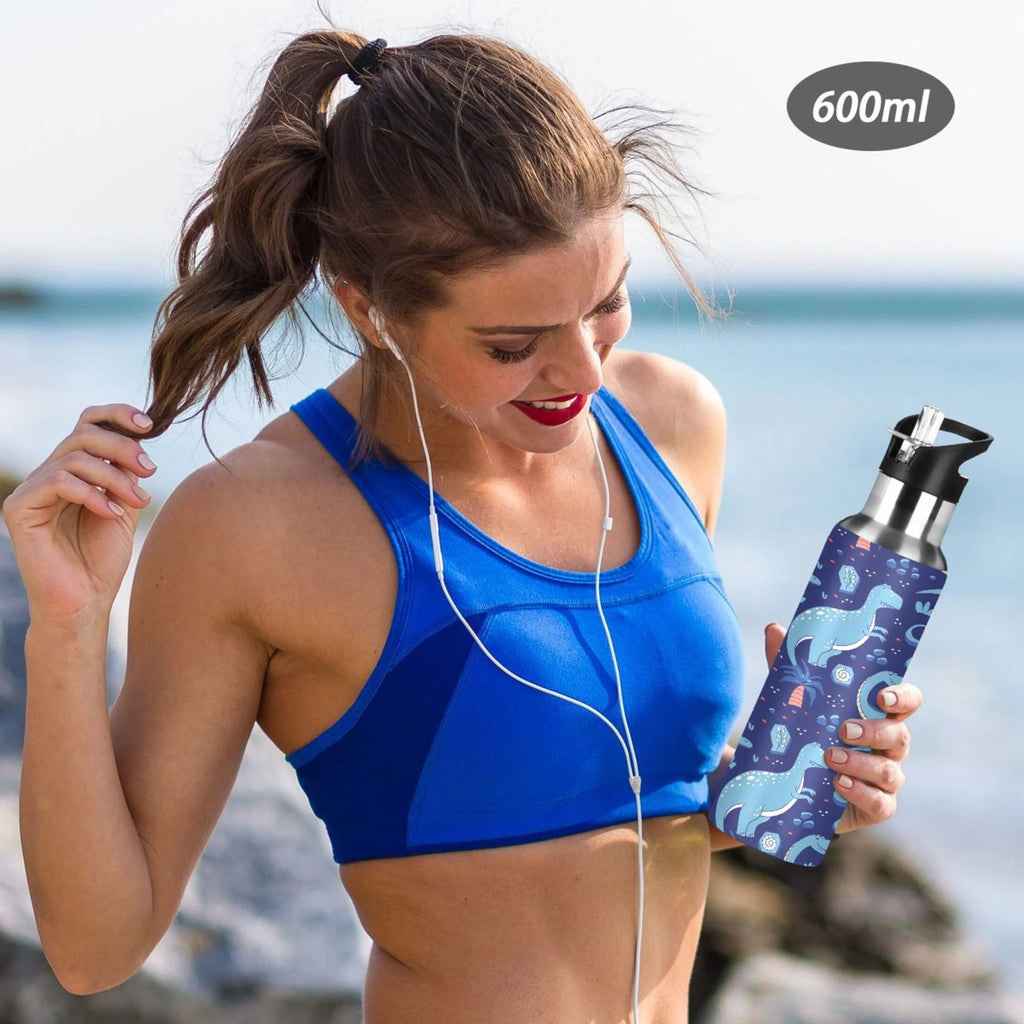 Stainless Steel Insulated Water Bottle with Straw Lid D3107