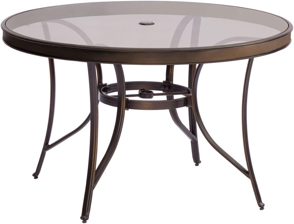 Blue Dining Set with Glass-Top Table O57822