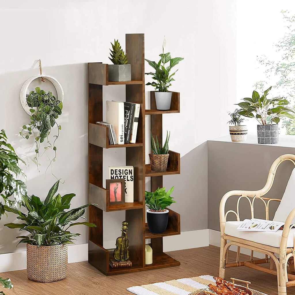 Wood 8 Shelf Bookshelf H261