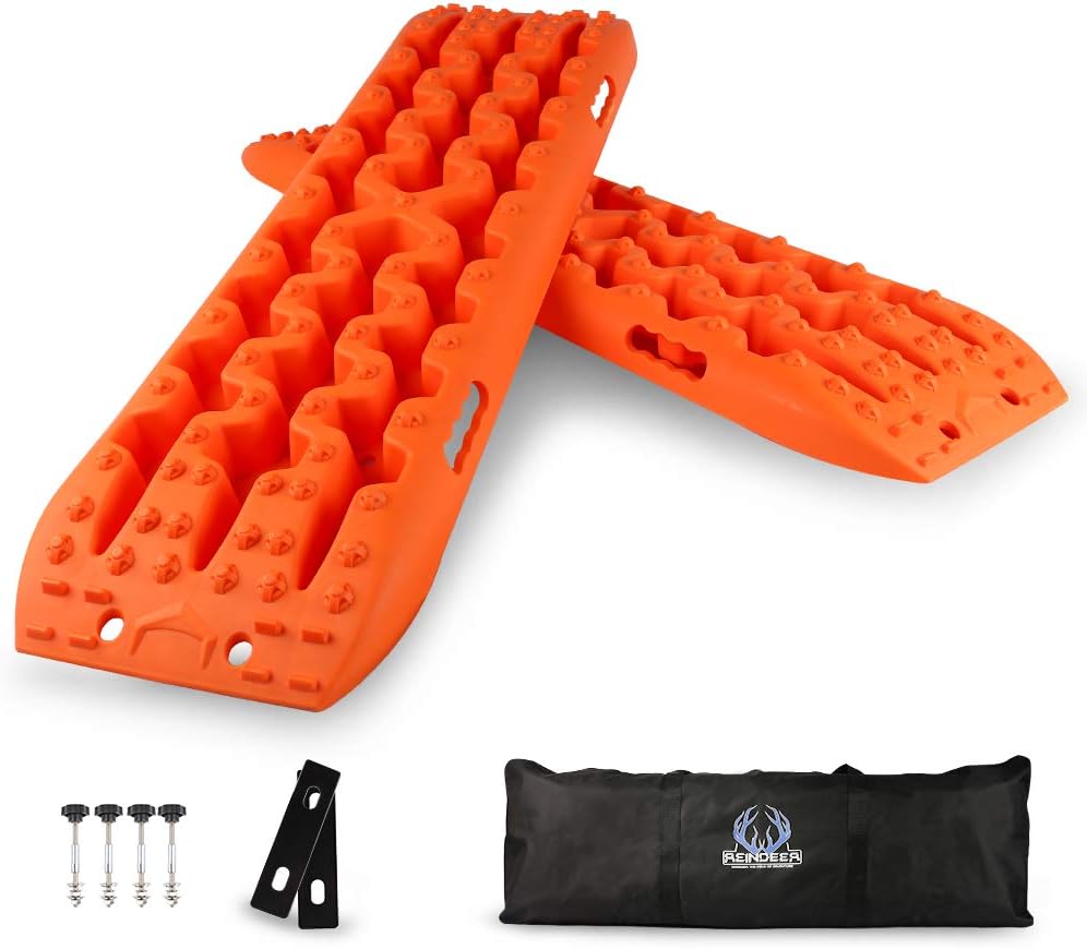 Black Slim 4WD Traction Tracks Mat Pack of 2 N815699