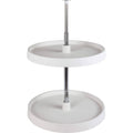 28x22 Diameter Round Plastic Lazy Susan Set with Twist Q53422