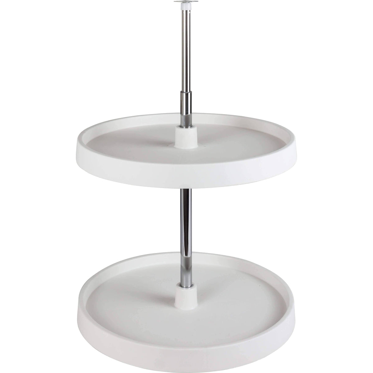 28x22 Diameter Round Plastic Lazy Susan Set with Twist Q53422