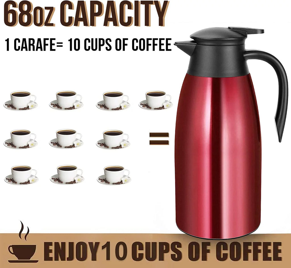 68oz Insulated Stainless Steel Coffee Carafe U707325