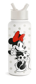 32oz Insulated Stainless Steel Water Bottle with Straw Lid P9068