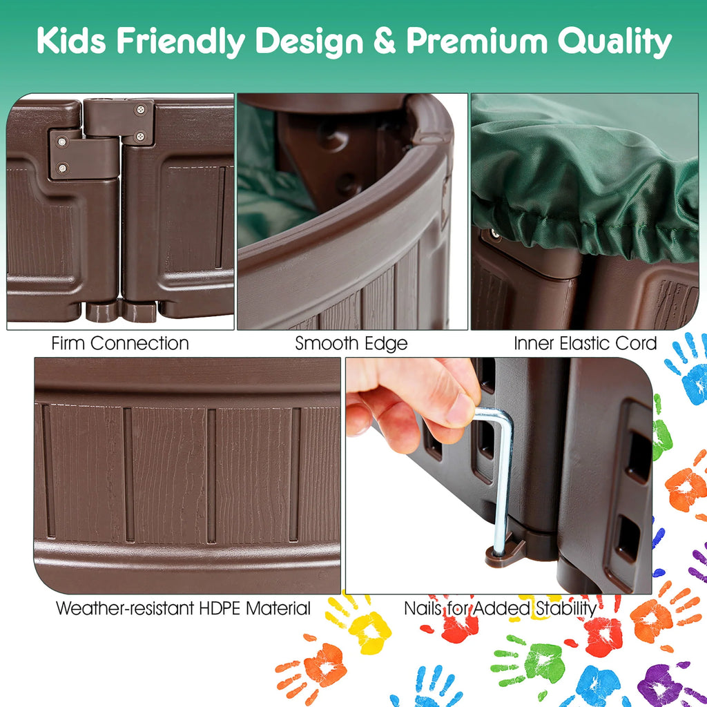 Wooden Sandbox with Cover K865657