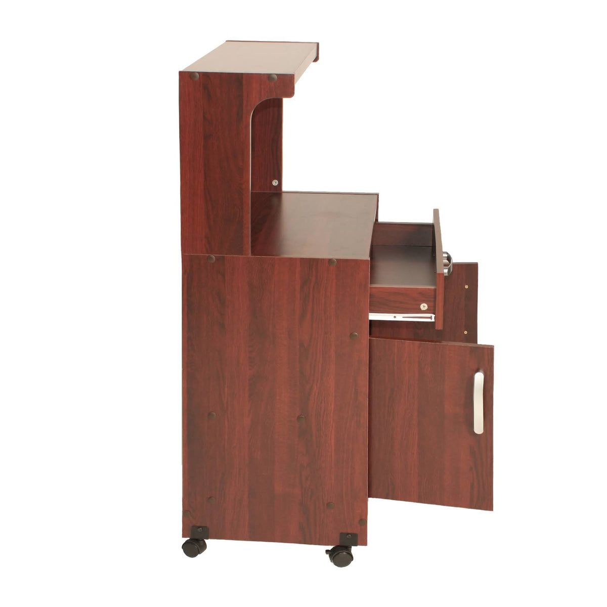 Mahogany Wooden Microwave Cart B518