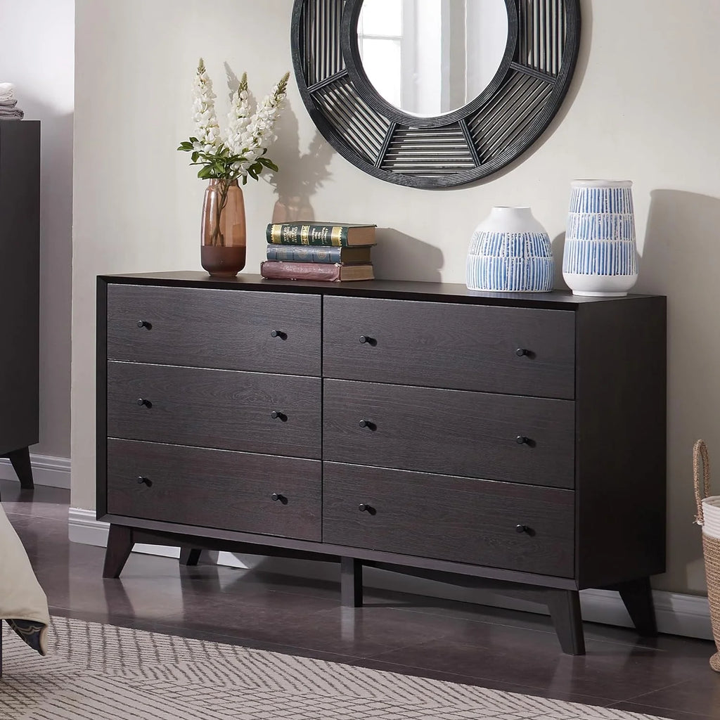 Mid Century Modern 6 Drawer Dresser Z310771
