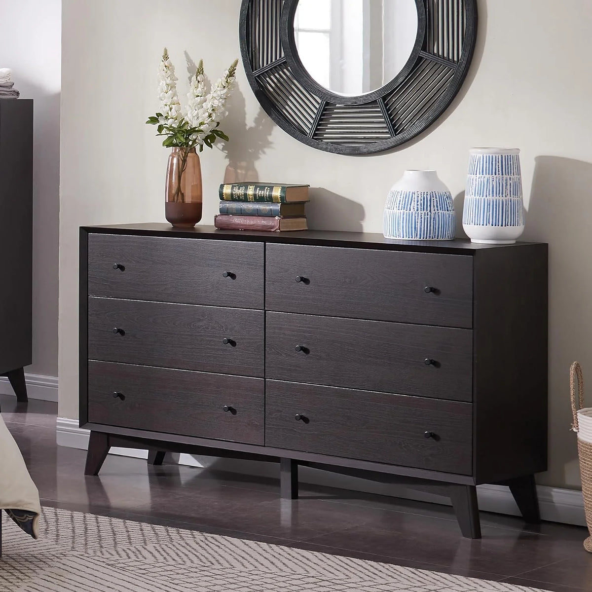 Mid Century Modern 6 Drawer Dresser Z310771