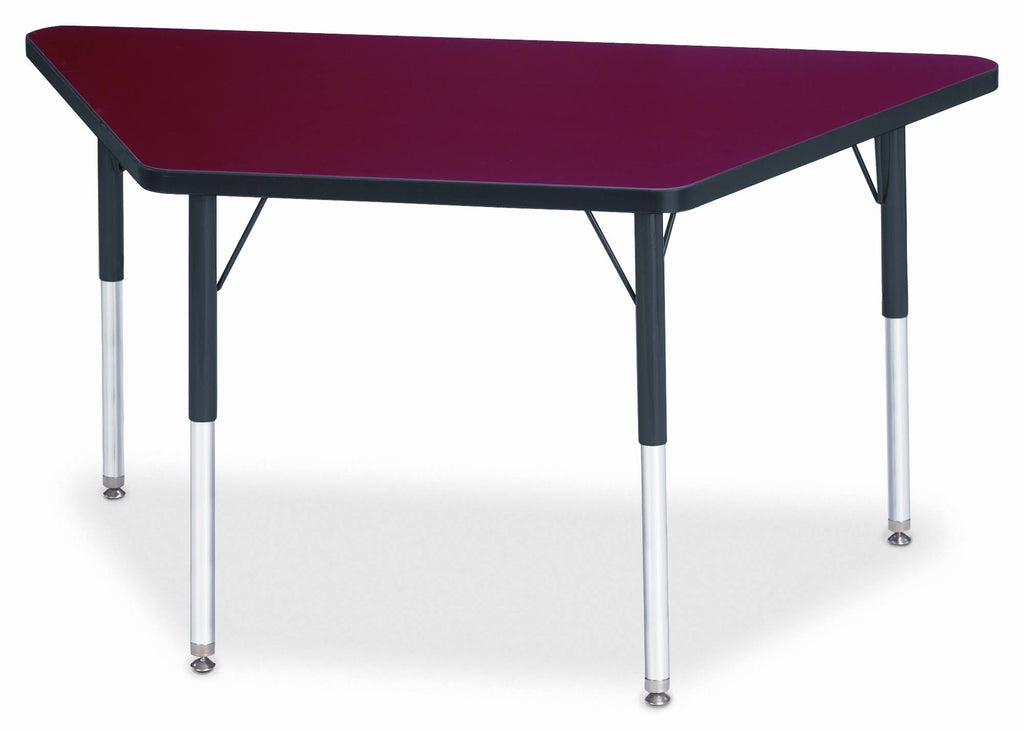 Gray Top Trapezoid Table W151