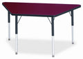 Gray Top Trapezoid Table W151