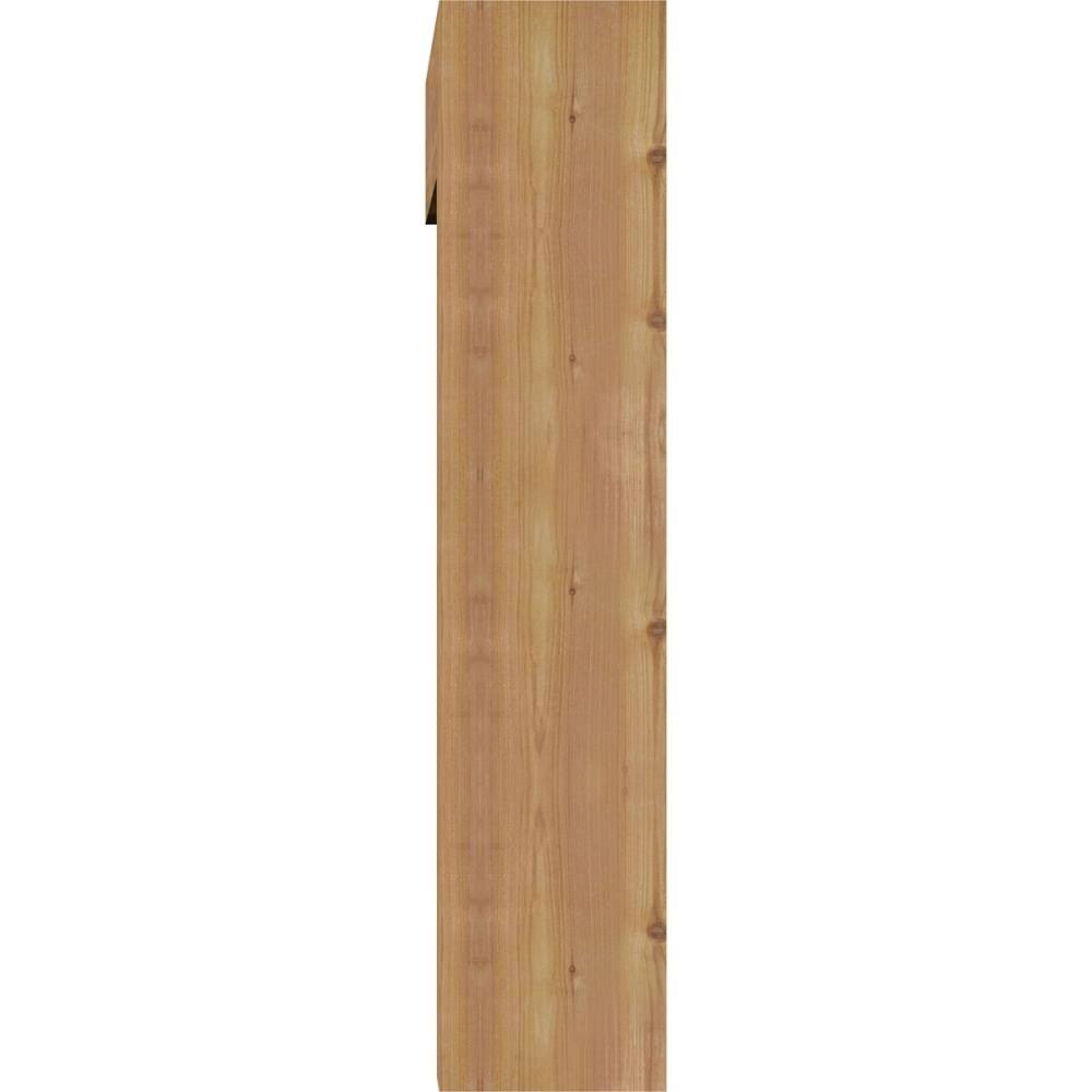 7 1/2x22W x 36x22D x 36x22H Smooth Bracket with Offset Brace, Western Red Cedar Q1244