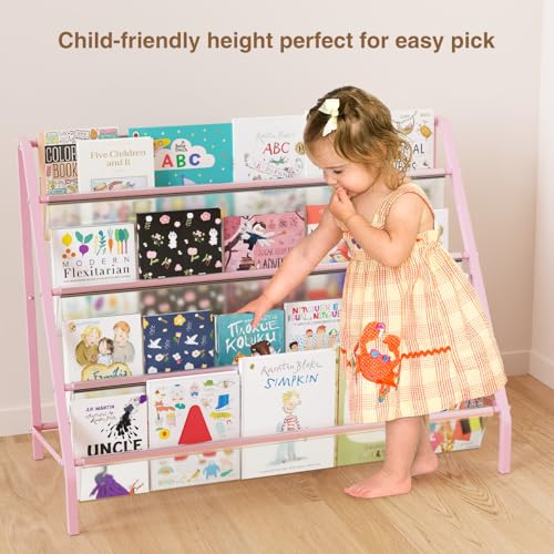 4 Tier Metal Kids Bookshelf V404271