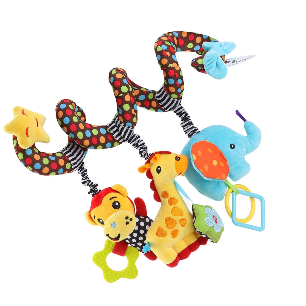 Infant Baby Activity Spiral Bed & Stroller Toy Plush Toy B2718