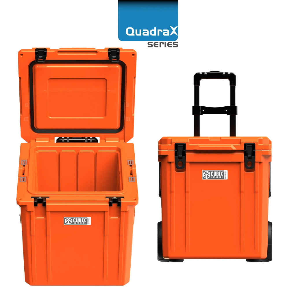 46QT Wheeled Rotomolded Portable Hard Cooler, Abyss Blue I48708
