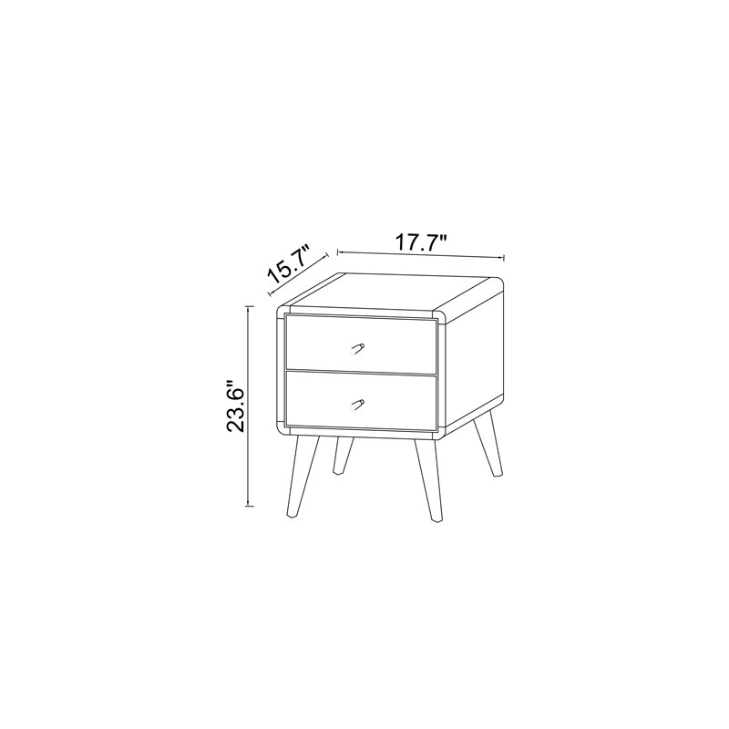 White Night Stand K37187