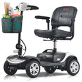Lightweight Folding 4-Wheel Mobility Scooter with Side Bag F9781