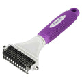 Poodle Pet Dematting Comb for Dogs Handheld Undercoat Dematter Rake Grooming Tool for Long or Short Hair B43946