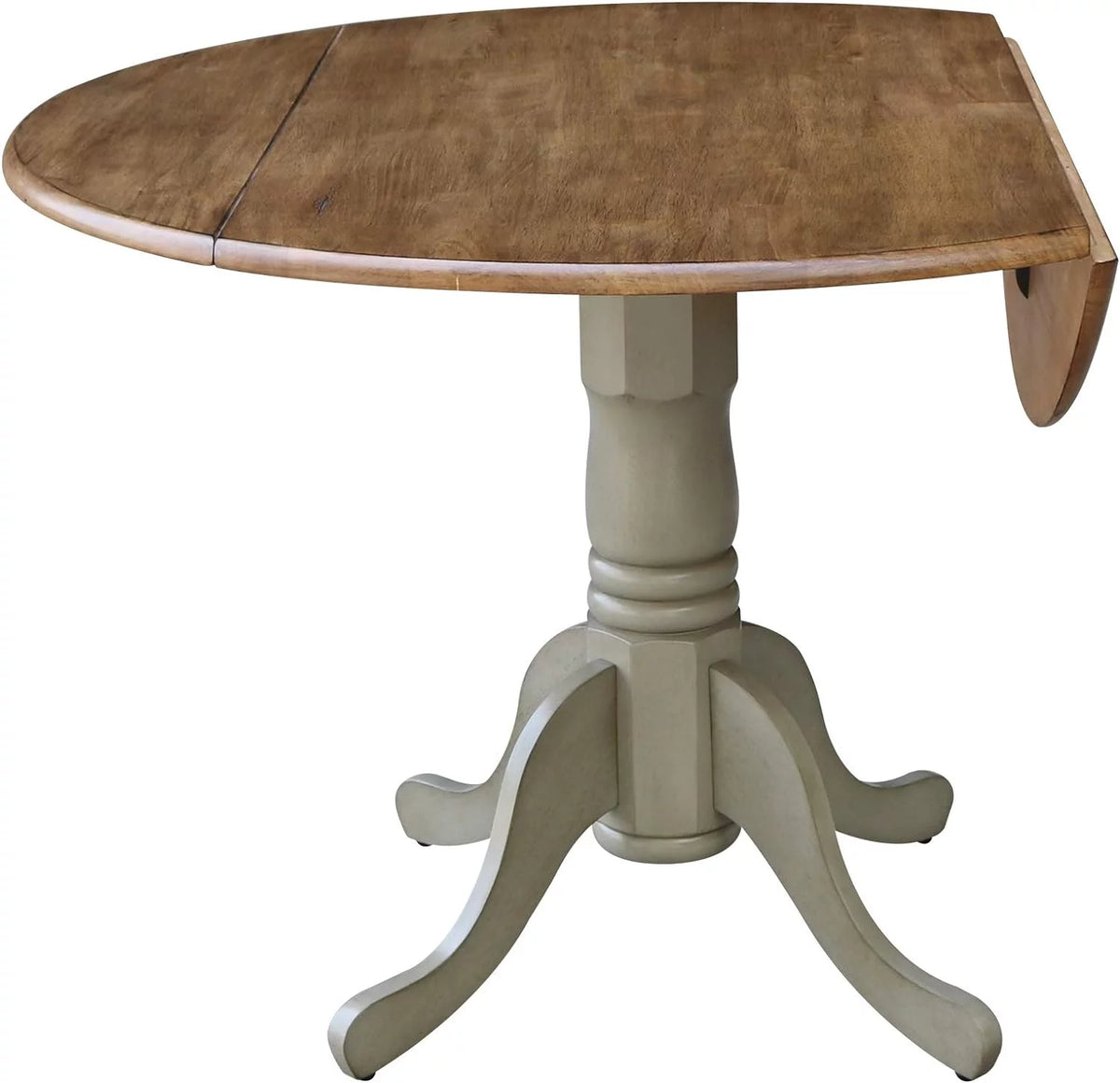 42 Drop Leaf Dining Table Distressed Hickory V719098