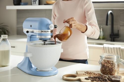 White 2 Quart Ice Cream Maker Attachment for Stand Mixer D88454