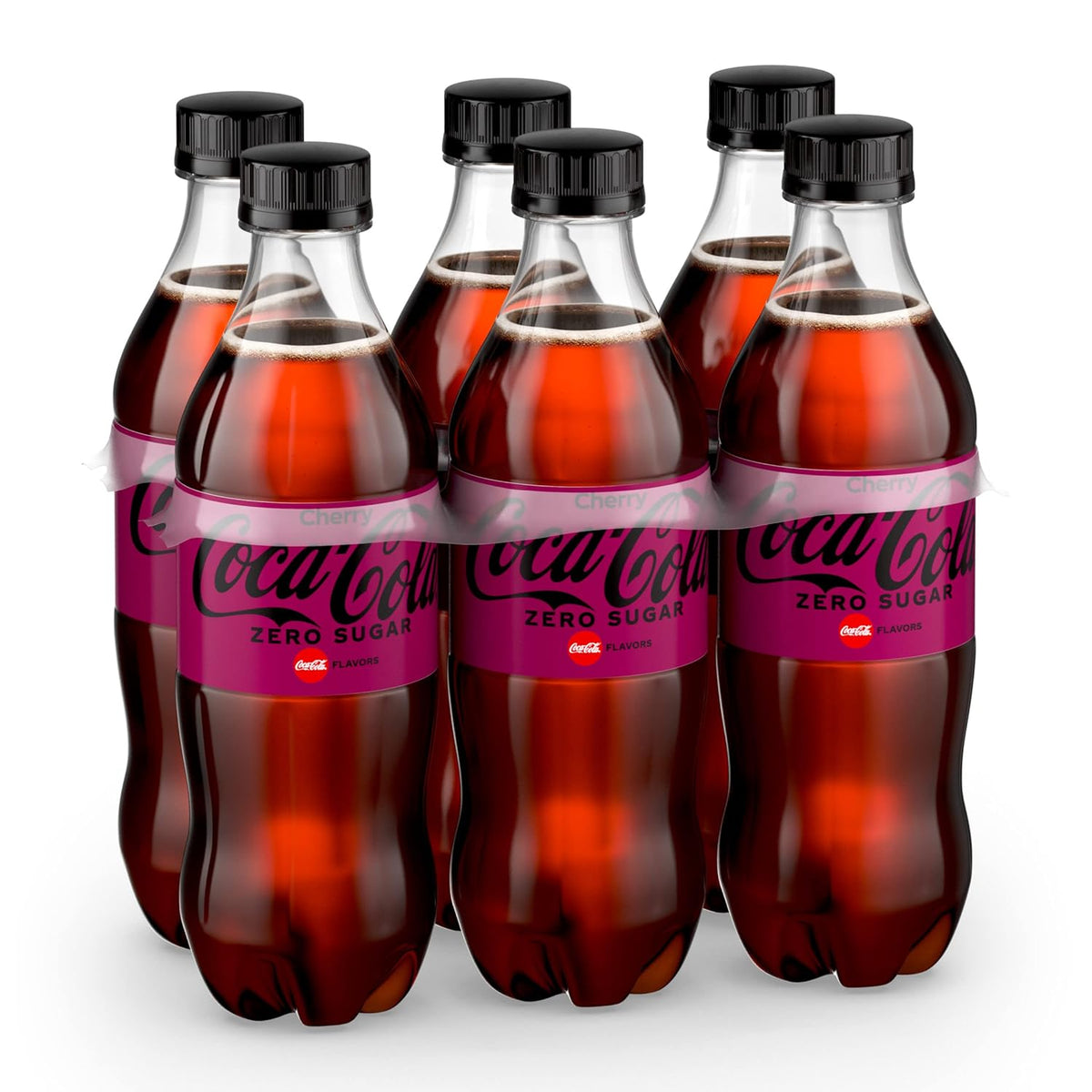 Cherry Coke Zero Sugar Soda Soft Drink, 16.9 fl oz, 12 Pack F95034