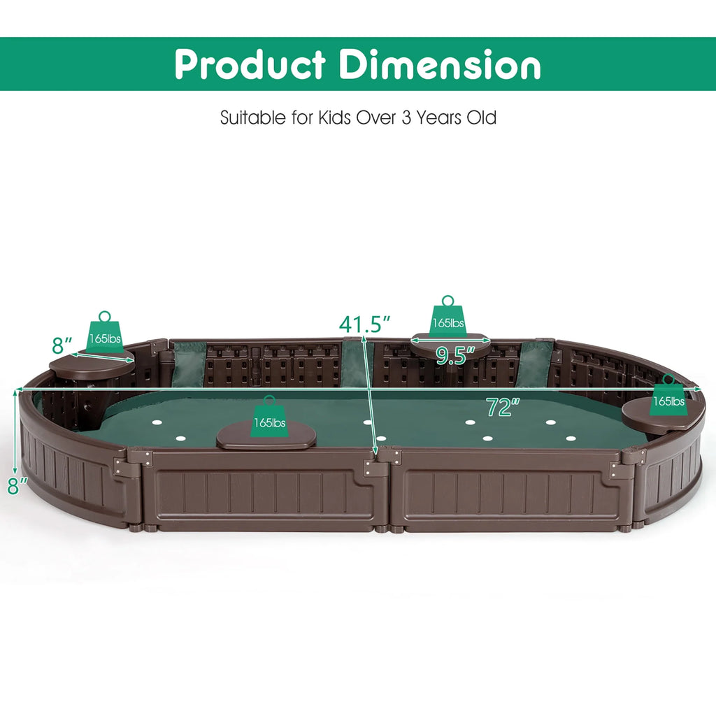 Wooden Sandbox with Cover K865657
