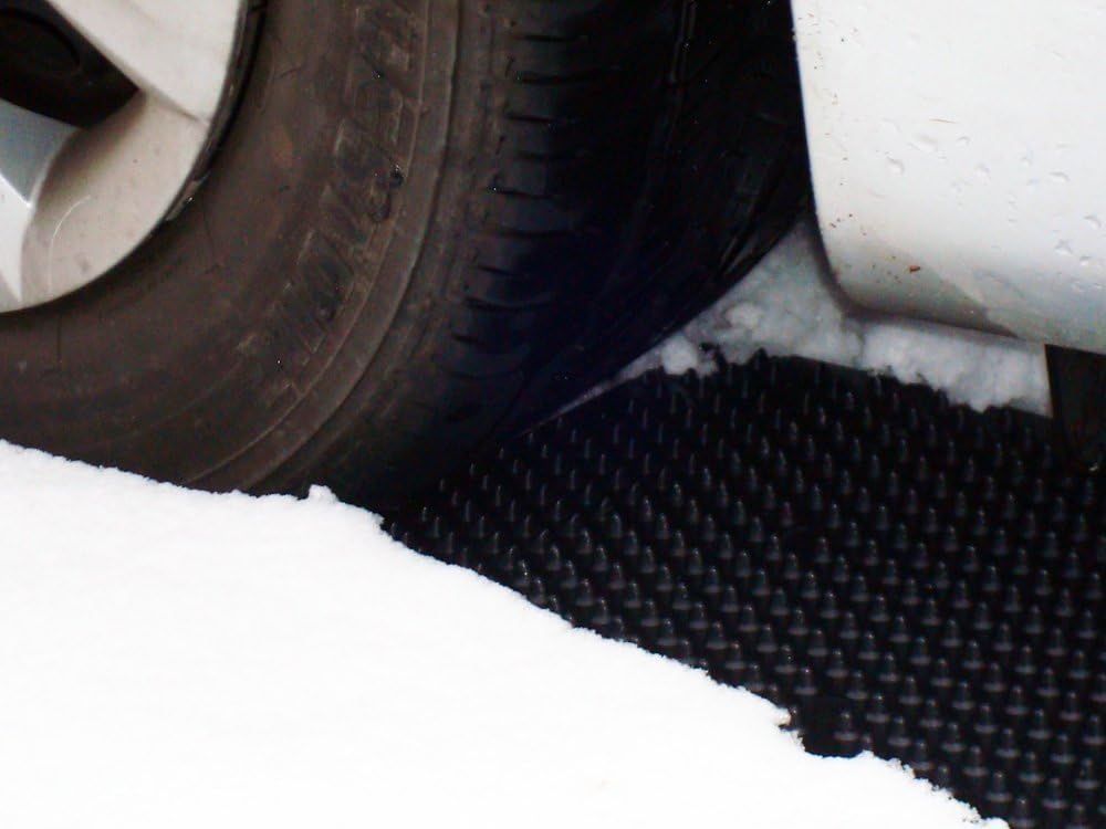 Black 2 Pack Portable Tire Traction Mats U834