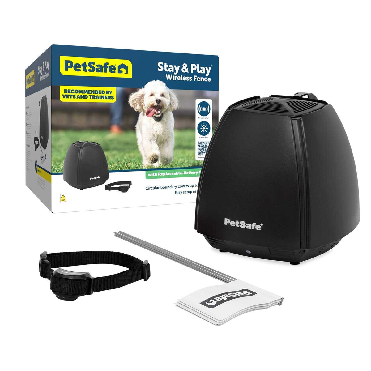 Wireless Fence with Replaceable Battery Collar G1351