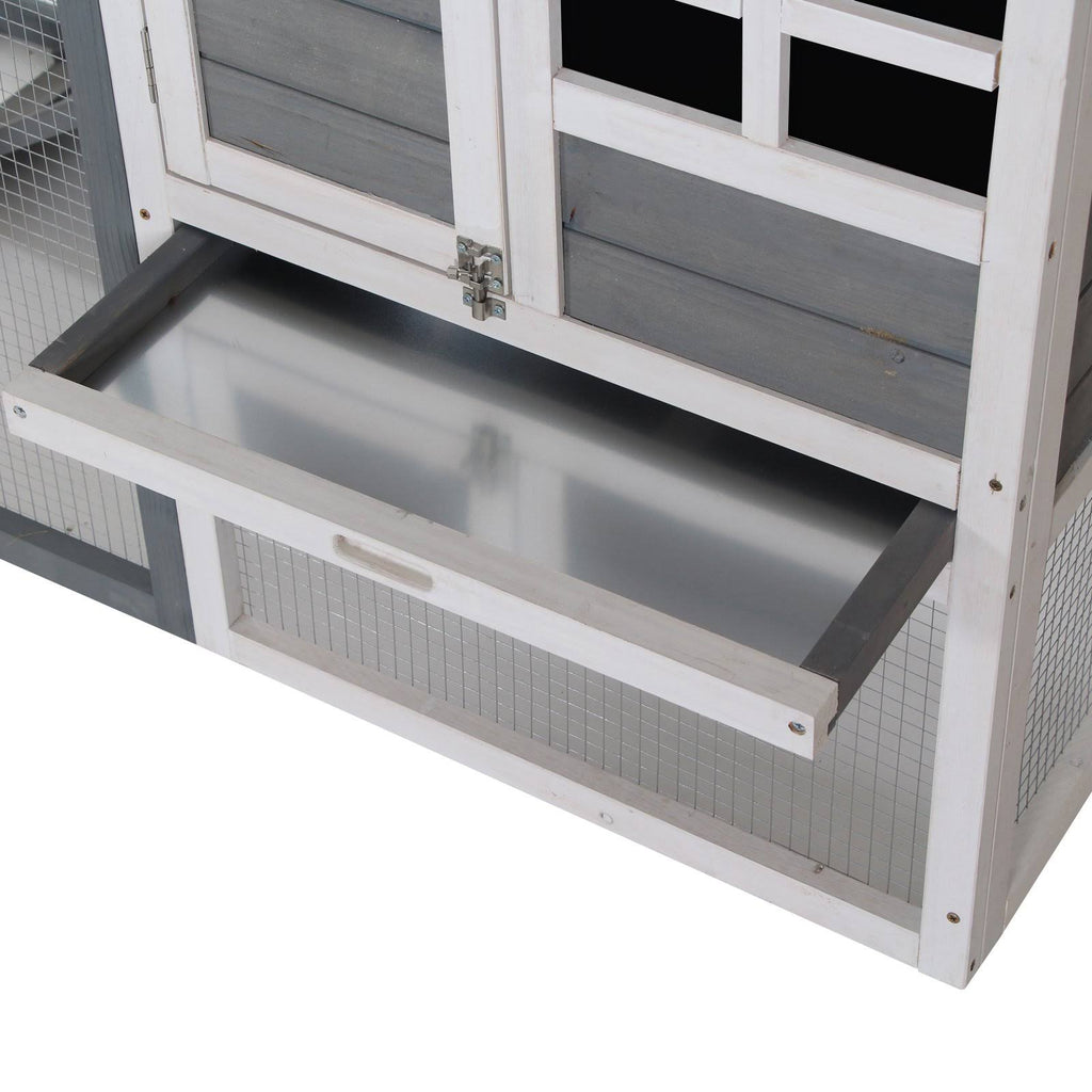 Outdoor Wooden Rabbit Hutch with Run P3703