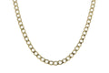 24 Inch 10k Yellow Gold Curb Link Chain Necklace V541892
