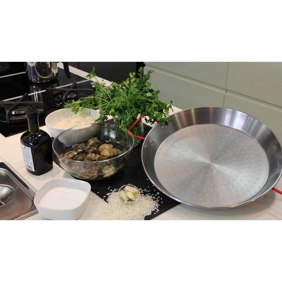 28x22 Carbon on Steel Paella Pan M973228