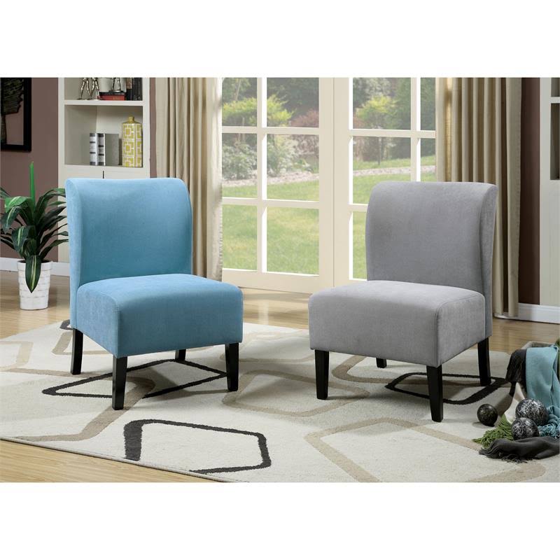 Blue Fabric Accent Chair C92059