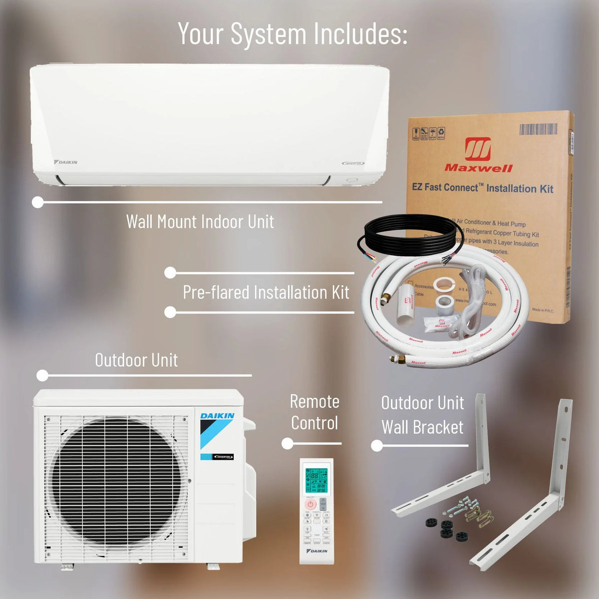 12,000 BTU 18 SEER2 Ductless Mini-Split Heat Pump Air Conditioner R119773