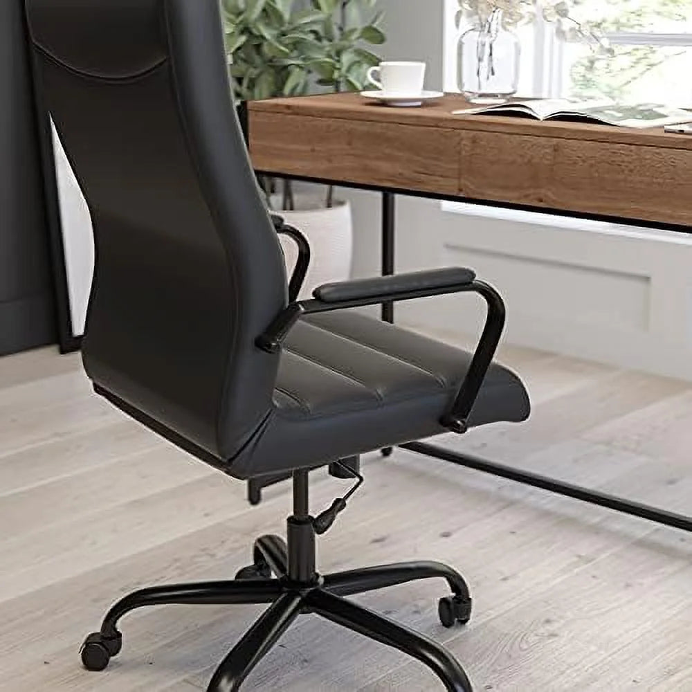 Brown Faux Leather High-Back Office Chair L79162