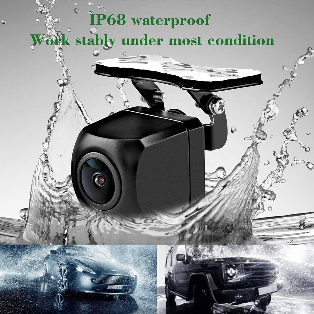 License Plate Backup Camera with Dynamic Moving Guide Line, Waterproof Night Vision Rear View Camera Pack of 2 A662517
