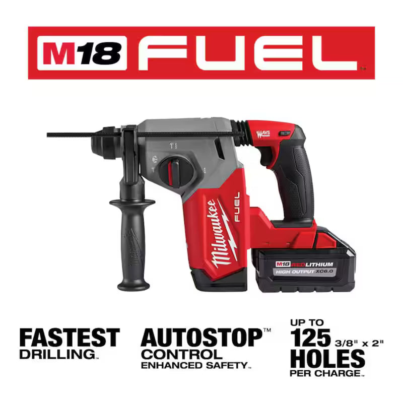 18V Lithium-Ion Brushless Cordless SDS-Plus Rotary Hammer Kit A766586
