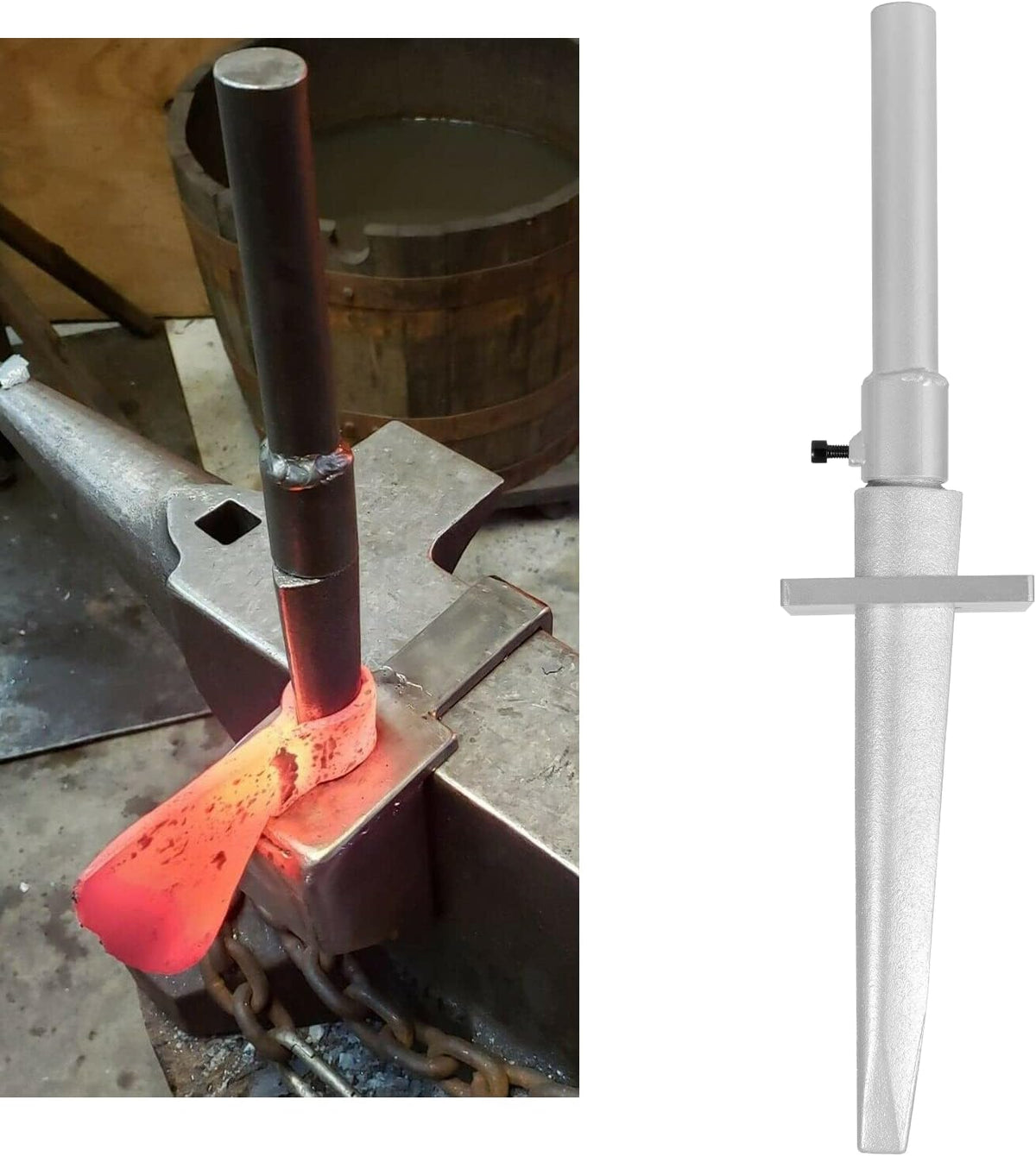 Tomahawk Eye Drift/Mandrel with Steel Handle and Bolster Plate, Pack of 2 L6202