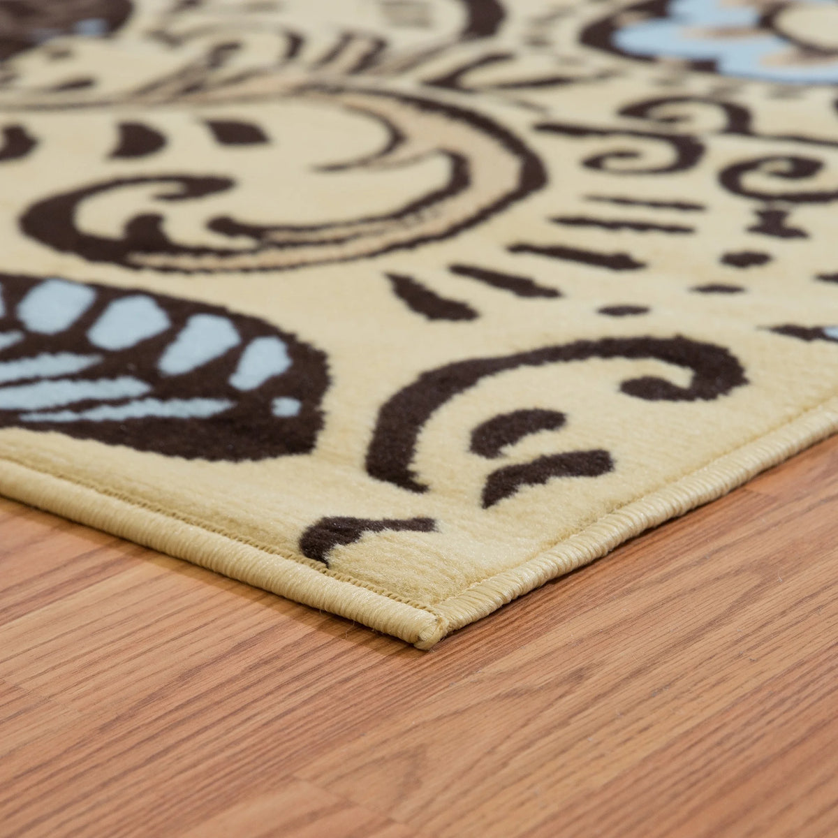 Blue Paisley Area Rug 7'10" X 10'6" H138
