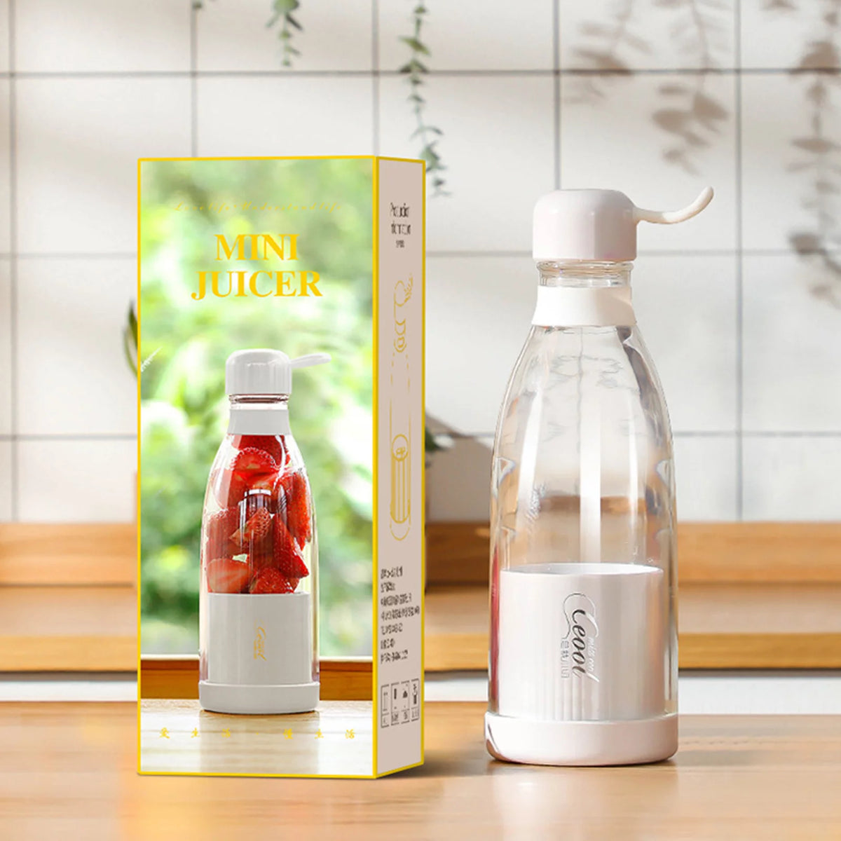 300mL Portable Electric Juicer Cup USB Blender T202328