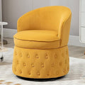Fluffy Velvet Swivel Barrel Chair with Gold Base M768