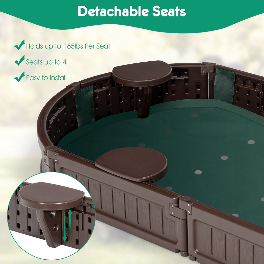 Wooden Sandbox with Cover K865657