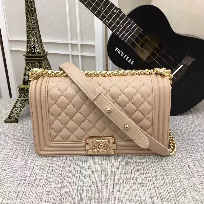 Yellowish Brown Medium Handbag X8232