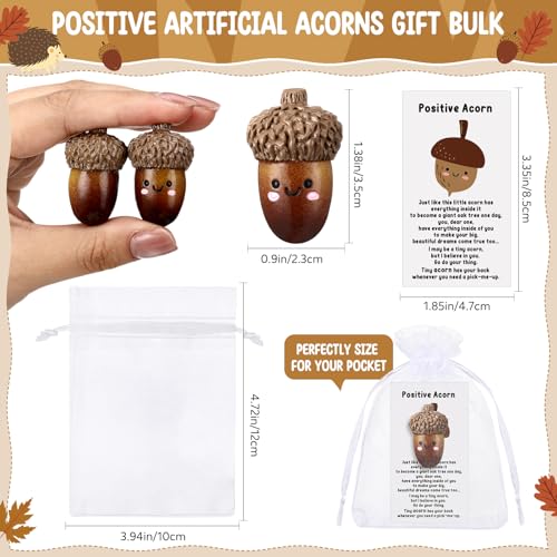 100 Set Artificial Acorn Pumpkin Decor F543775