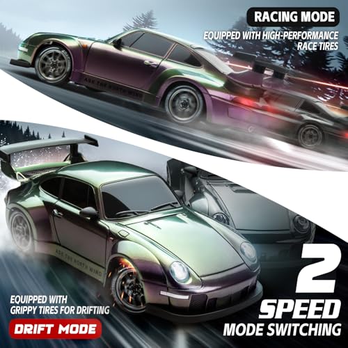 1:24 Scale 2.4GHz 4WD Remote Control Drift Car with LED Lights B5096