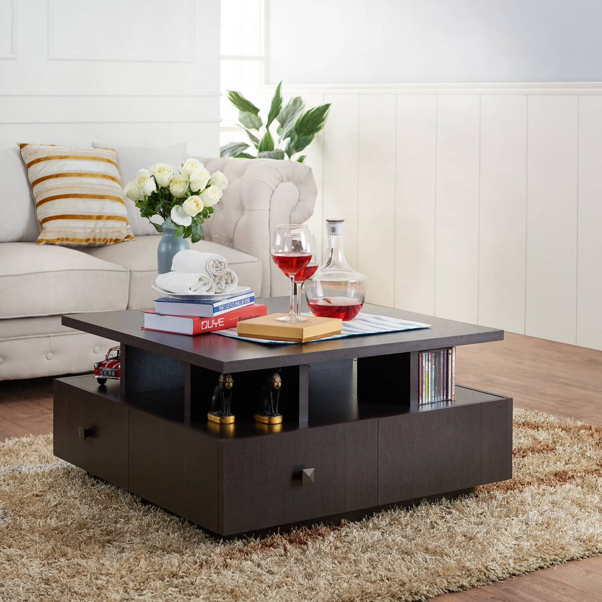 Espresso Storage Coffee Table A5104